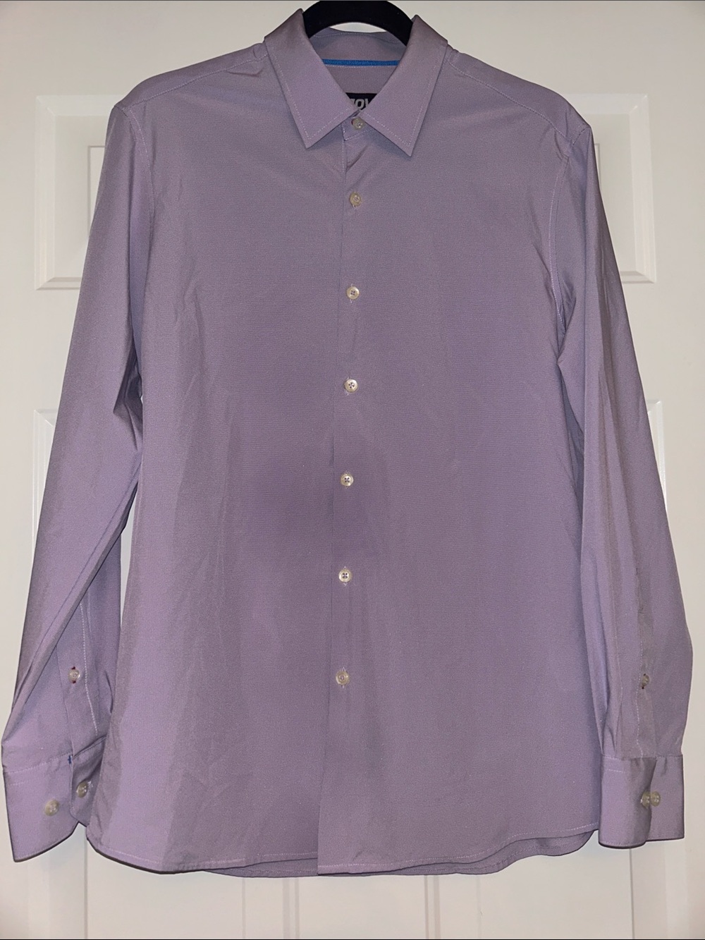 Quieti Move Performance Lavender Long Sleeve Dress Shirt M Professional Office